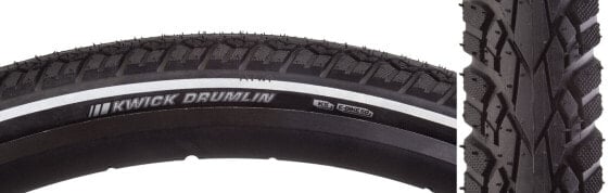 Kenda Kwick Drumlin Tire - 700 x 35, Clincher, Wire, Black/Reflective, 60tpi