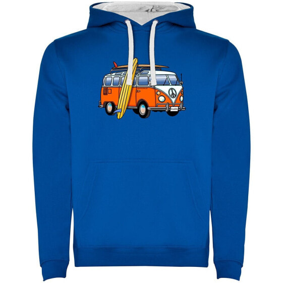 KRUSKIS Surf Hippie Van Surf Two-Colour hoodie