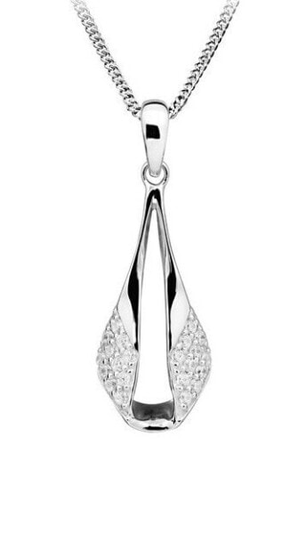 Timeless silver pendant with zircons SVLP0263SH8BI00