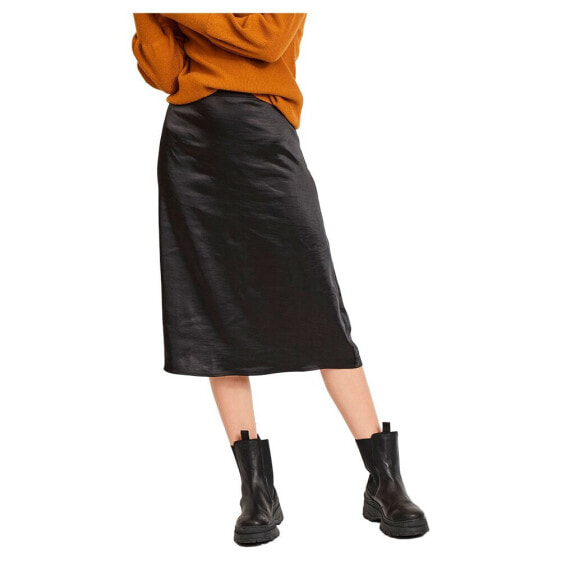 VILA Meko High Waist Midi Skirt
