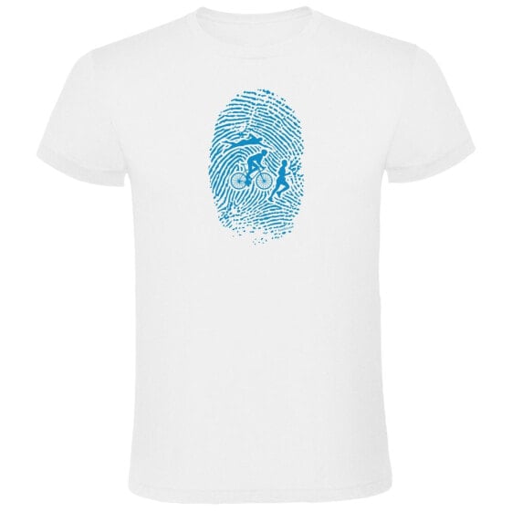 KRUSKIS Triathlon Fingerprint short sleeve T-shirt