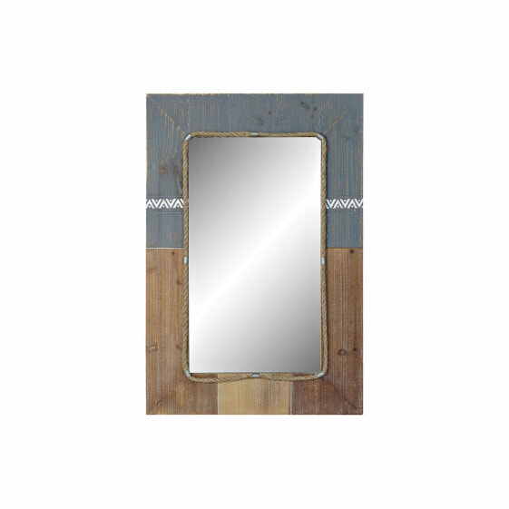Настенное зеркало DKD Home Decor Синий Белый Ель (60 x 3.5 x 89.5 cm)