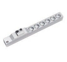 Bachmann 333.411 - Basic - 1U - Grey - Silver - 6 AC outlet(s) - 230 V - 50 Hz