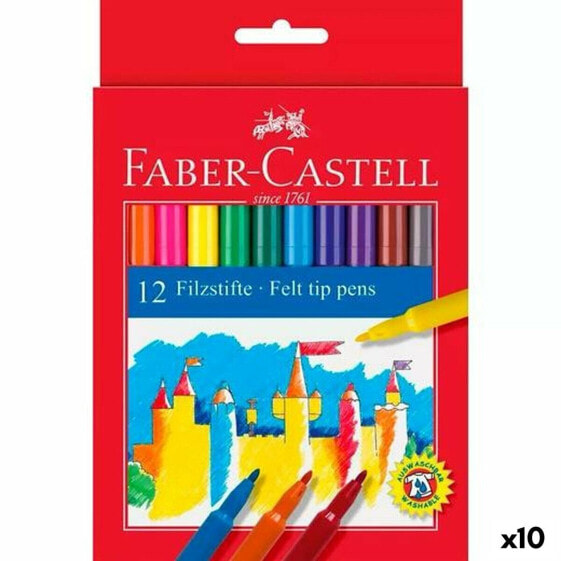 Набор маркеров Faber-Castell Разноцветный (10 штук)