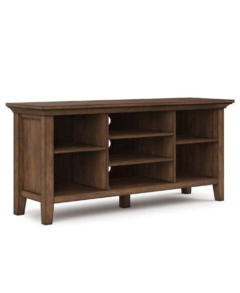 Redmond Solid Wood TV Media Stand with Open Shelves