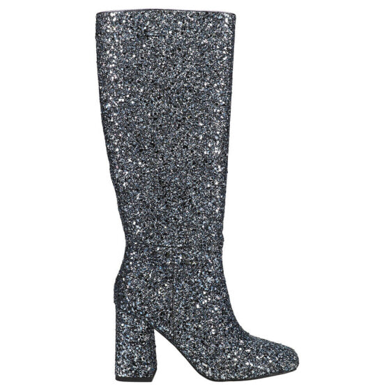 Corkys Yolo Tall Glitter Zippered Womens Size 7 M Dress Boots 80-0150-460