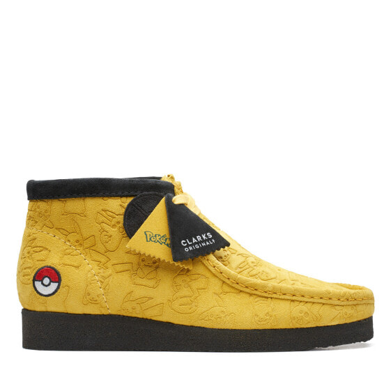 Clarks Wallabee Boot Pokemon 26168638 Mens Yellow Suede Chukkas Boots