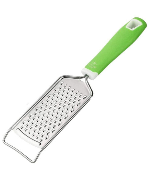 Professional Stainless Steel Flat Handheld Cheese Grater (Green)