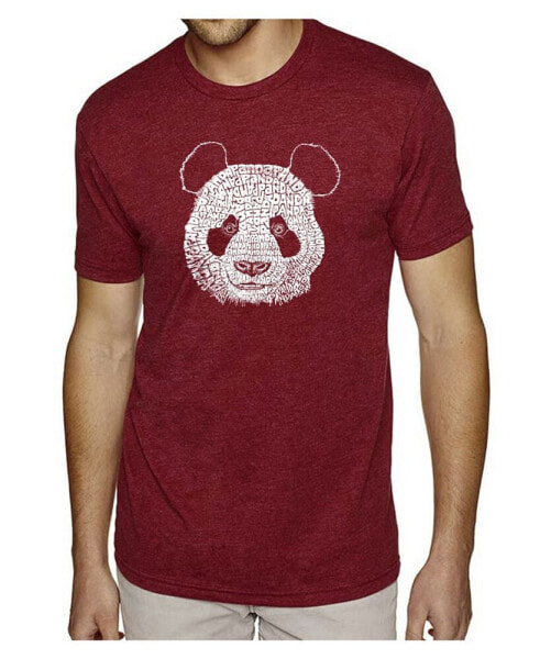 Mens Premium Blend Word Art T-Shirt - Panda Head