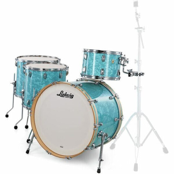 Ludwig Classic Maple 4pcs 24" G.Blue