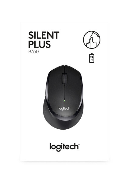 Беспроводная оптическая мышь Logitech M330 SILENT PLUS - правая рука - 1000 DPI - черная