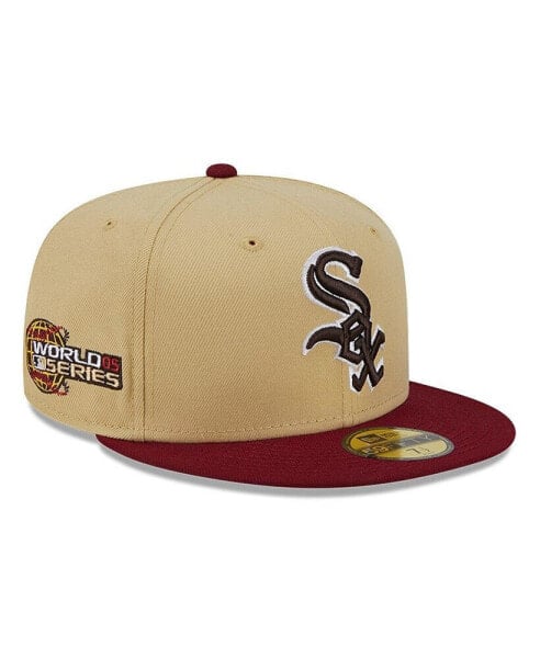 Головной убор New Era мужской Шикарное русское Оранжевое, Кардинал Чикаго White Sox 59FIFTY Восьмеричная шапка