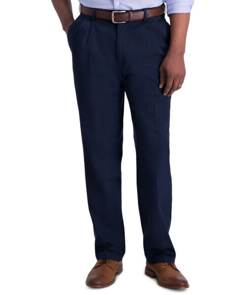 Men's Iron Free Premium Khaki Classic-Fit Pleated Pant