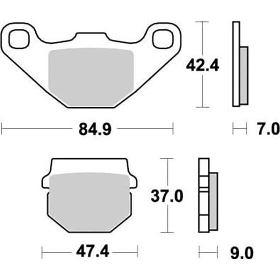 MOTO-MASTER Can Am 090121 Sintered Brake Pads