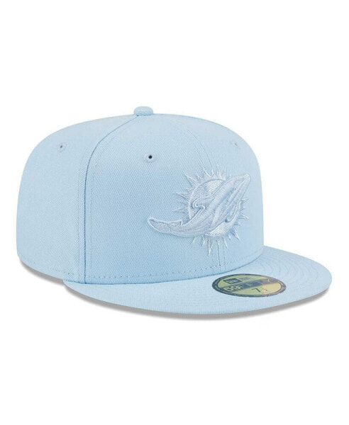 Men's Light Blue Miami Dolphins Color Pack 59fifty Fitted Hat