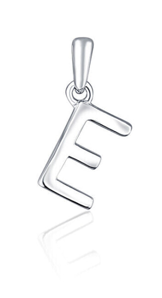 Minimalist silver letter "E" pendant SVLP0948XH2000E