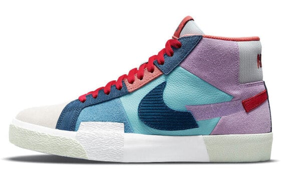 Кроссовки Nike Blazer Mid PRM "Blue Mosaic" DA8854-500