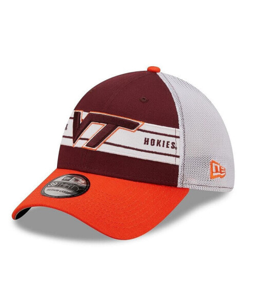 Men's Maroon, Orange Virginia Tech Hokies Banded 39THIRTY Flex Hat