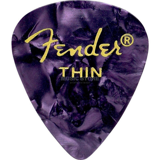 Fender Picks 351 Purple Moto thin 12-Pack Premium Celluloid