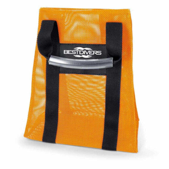Сеть для груза сетчатая Best Divers BEST DIVERS Weight Net Bag Orange Mesh Sac 13 L x 24 l x 28,54 h (см) Аксессуары для подводного плавания