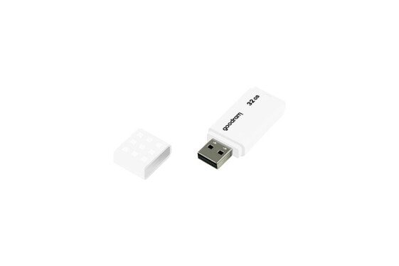 GoodRam UME2 - 32 GB - USB Type-A - 2.0 - 20 MB/s - Cap - White - накопитель USB 32 ГБ, скорость передачи данных 20 МБ/с, белый