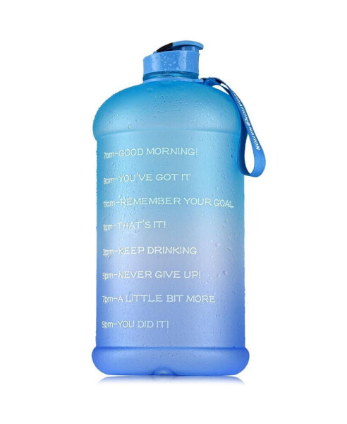 Motivational Time Reader Water Bottle – With Flip Cap & Strap