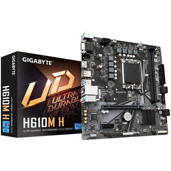 GIGABYTE H610M H, Intel H610 Mainboard, Sockel 1700, DDR5