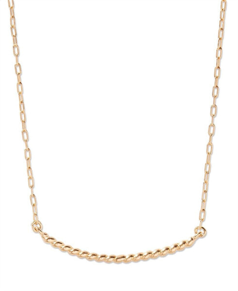 14K Gold-Plated Rope Textured Liv Necklace