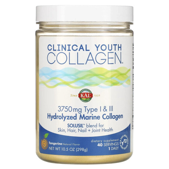 Hydrolyzed Marine Collagen, Tangerine, 3,750 mg, 10.5 oz (298 g)