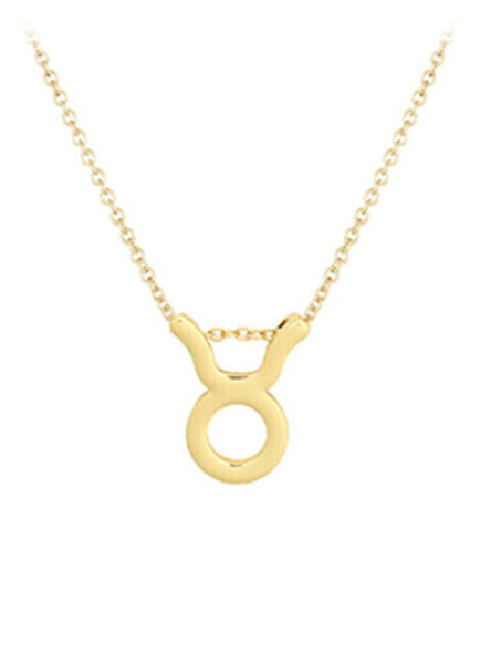 Gold plated necklace with Bull pendant SVLN0195XH2GOBY