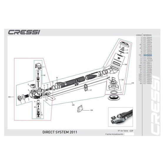 CRESSI Direct System Hose Connection Fitting