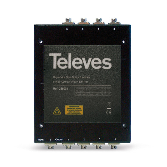 Televes OVT8N - Cable splitter - Black
