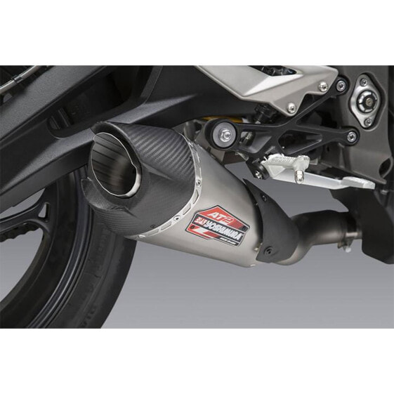 YOSHIMURA USA AT2 Street Triple 765 18-20 Stainless Steel&Carbon not homologated muffler