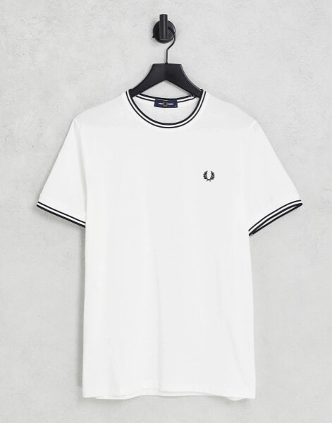 Fred Perry twin tipped t-shirt in white