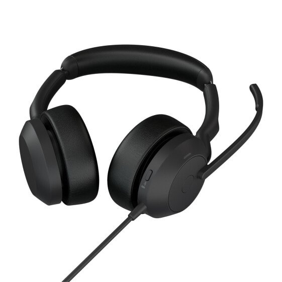 Jabra Evolve2 50 - USB-A UC Stereo, Wired, 20 - 20000 Hz, Office/Call center, 148.9 g, Headset, Black