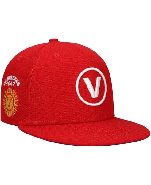 Men's Red Vargas Campeones Team Fitted Hat