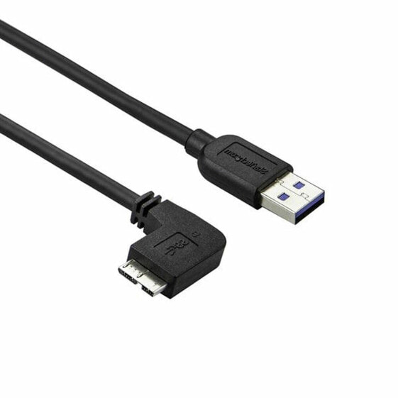 Универсальный кабель USB-MicroUSB Startech USB3AU1MLS Чёрный 1 m