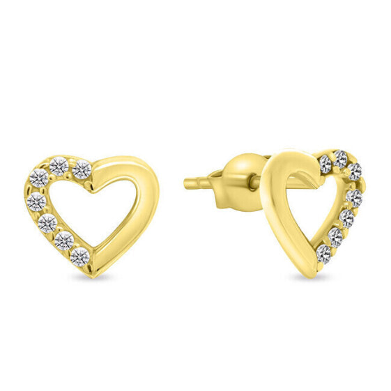 Romantic yellow gold earrings EA976YAU