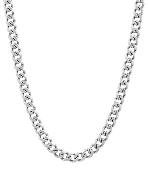 Men's Flat Curb Link 24" Chain Necklace