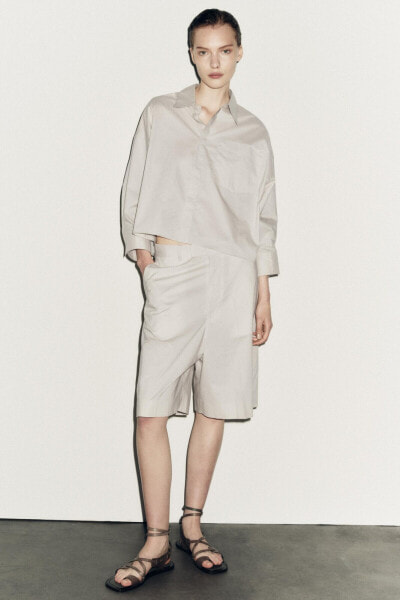 CROPPED POPLIN SHIRT - LIMITED EDITION