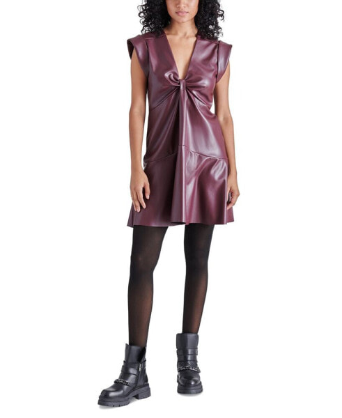 Women's Faux-Leather Beckett Dress