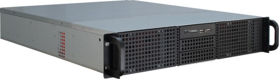 Inter-Tech 2U-20255 - Rack - Server - Black - Stainless steel - ATX - micro ATX - Mini-ATX - Mini-ITX - Steel - HDD - Network - Power