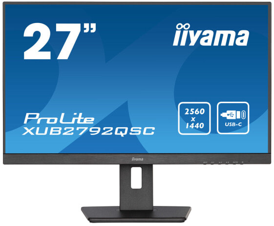 Iiyama 68.5cm 27" XUB2792QSC-B5 16 9 HDMI+DP+USB-C IPS retail - Flat Screen - 68.6 cm