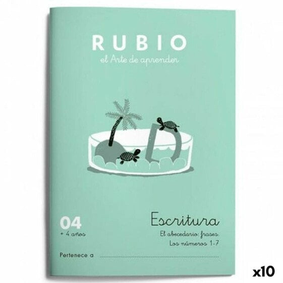 Тетрадь для письма и каллиграфии Cuadernos Rubio Rubio Nº04 A5 испанский 20 листов (10 штук)
