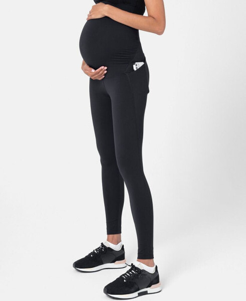 Women's Active Support Soft-Touch Sage Maternity Leggings