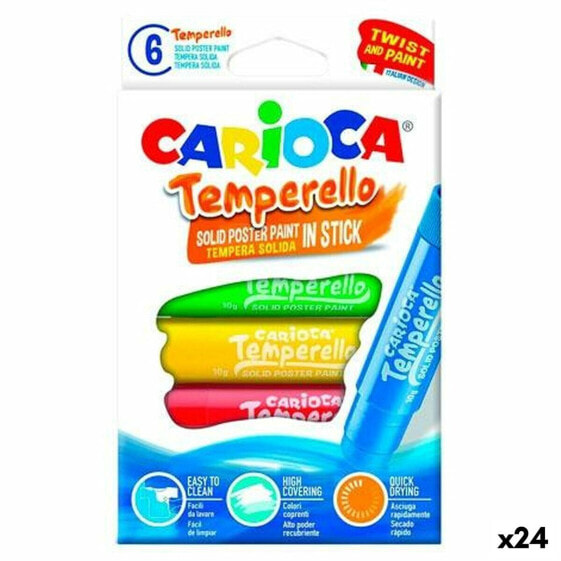 Краски акварельные Carioca Temperello 6 штук (24 шт)