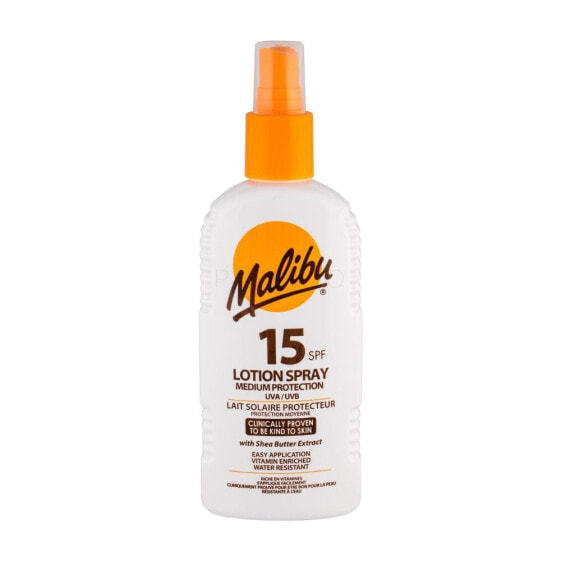 Malibu Lotion Spray SPF15 200 ml sonnenschutz wasserfest unisex