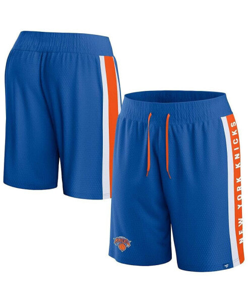 Men's Blue New York Knicks Referee Iconic Mesh Shorts