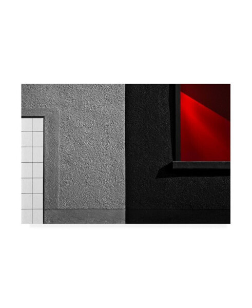 Gilbert Claes Vitrina Red Black Canvas Art - 20" x 25"