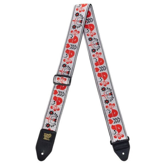 Ernie Ball E-Guitar Strap Red Bird Winter